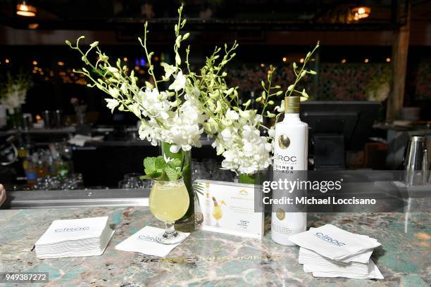 General view of Ciroc cocktail specials at the after party for "Duck Butter" during the 2018 Tribeca Film Festival at Bar Gonzo on April 20, 2018 in...