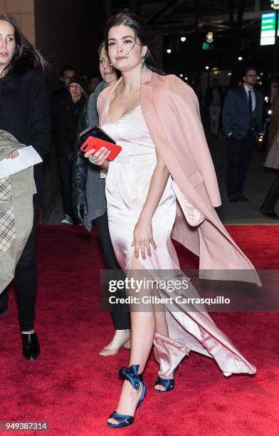 Actress Samantha Colley arriving to the National Geographic premiere screening of 'Genius: Picasso' during the 2018 Tribeca Film Festival at BMCC...