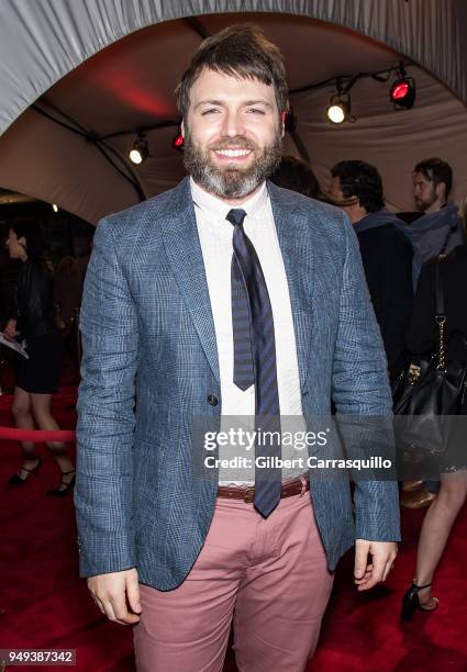Actor Seth Gabel arriving to the National Geographic premiere screening of 'Genius: Picasso' during the 2018 Tribeca Film Festival at BMCC Tribeca...