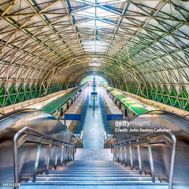 singapore, smrt tuas link ew33 station - ew stock pictures, royalty-free photos & images