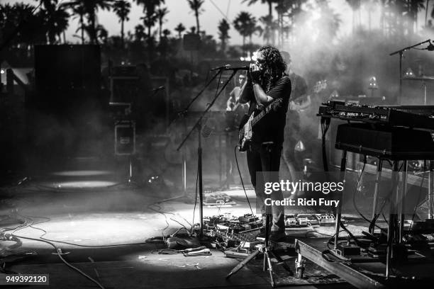 Adam Granduciel of The War On Drugs performs onstage during the 2018 Coachella Valley Music And Arts Festival at the Empire Polo Field on April 20,...