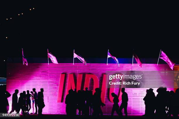 Festivalgoers during the 2018 Coachella Valley Music And Arts Festival at the Empire Polo Field on April 20, 2018 in Indio, California.