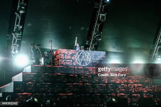 Alison Wonderland performs onstage during the 2018 Coachella Valley Music And Arts Festival at the Empire Polo Field on April 20, 2018 in Indio,...