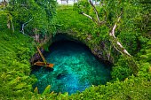 To Sua ocean trench - famous swimming hole, Upolu, Samoa, South Pacific