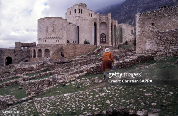 Le château de Skanderbeg à Krujë, Albanie.