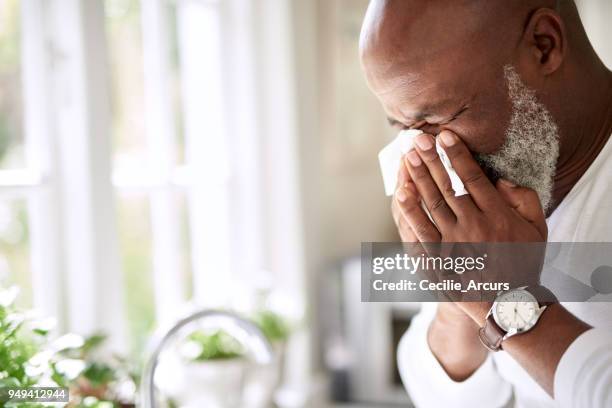 could this be the signs of flu? - sinusitis stock pictures, royalty-free photos & images