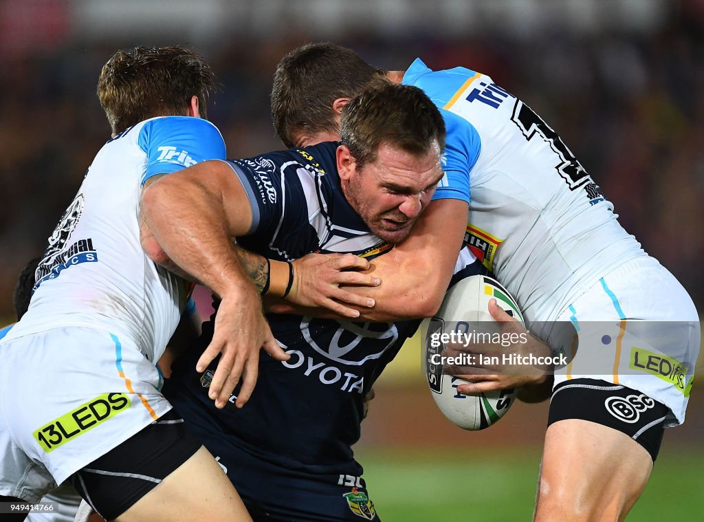 NRL Rd 7 - Cowboys v Titans