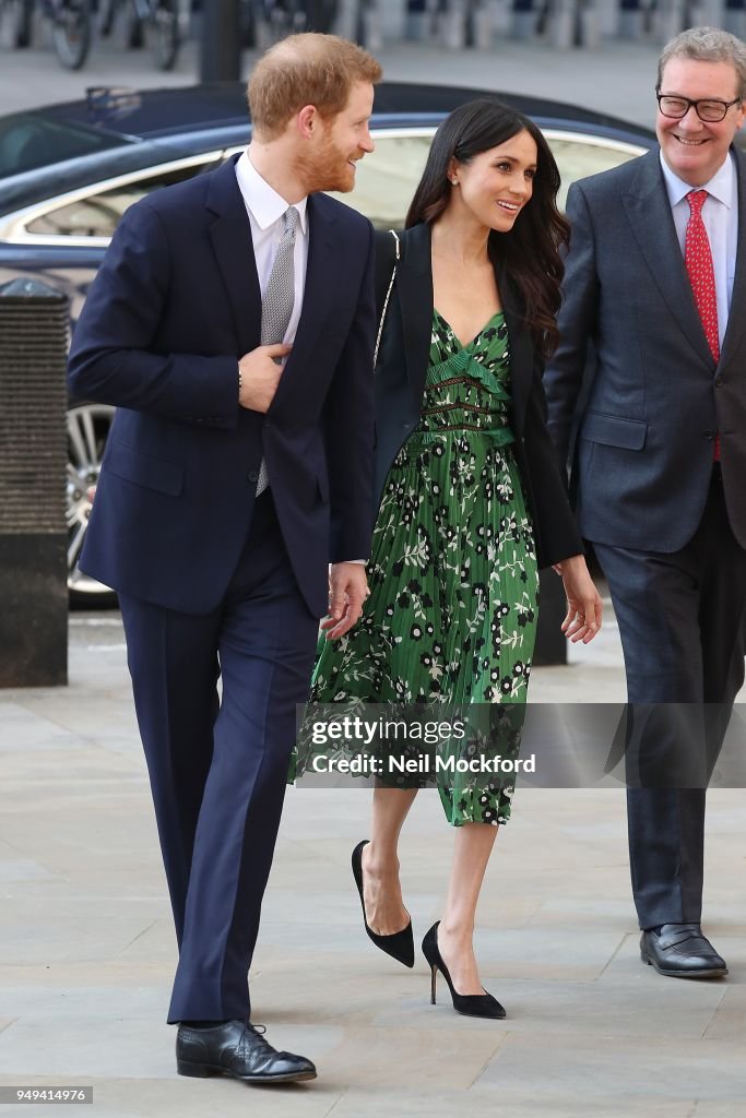 Prince Harry And Ms. Meghan Markle Attend Invictus Games Reception  -  April 21, 2018