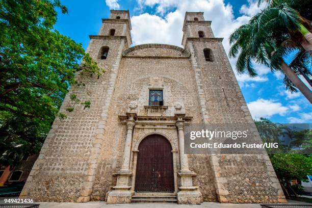 rectoria el jesus tercera orden, colonial church in merida, yucatan, mexico, central america - orden ストックフォトと画像