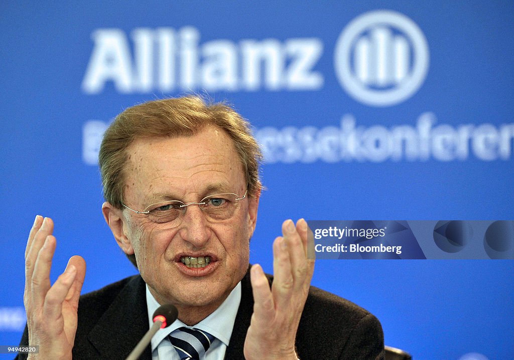 Helmut Perlet, chief financial officer of the Allianz SE Gro