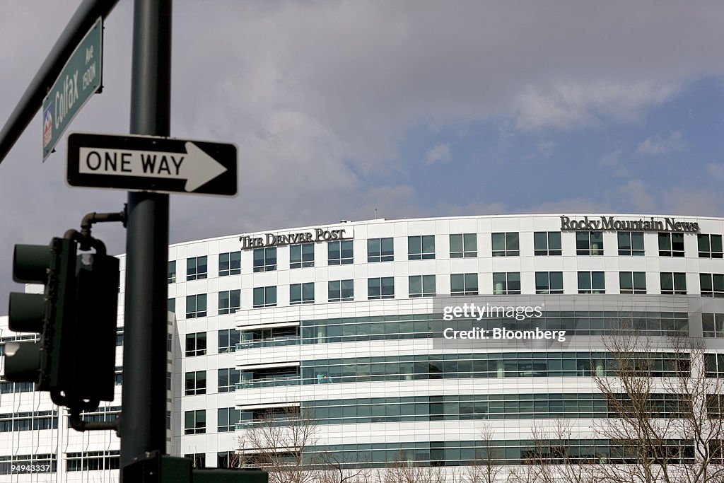 The building that houses the Denver Post and Rocky Mountain