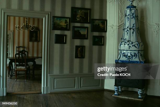 Intérieur de la maison de Johann Wolfgang von Goethe, à Francfort, en Allemagne.