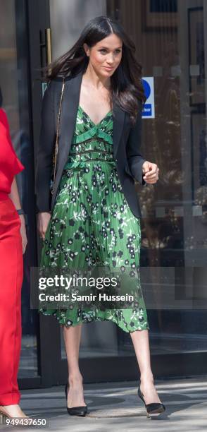 Meghan Markle attends the Invictus Games Reception at Australia House on April 21, 2018 in London, England.