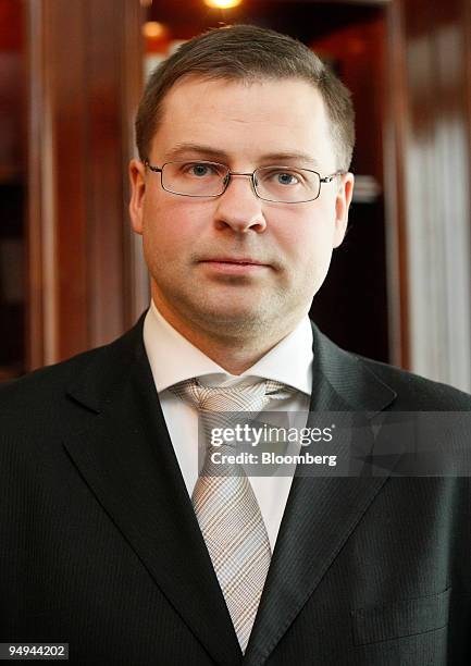 Valdis Dombrovskis, Latvia's newly elected prime minister, poses after an interview in Berlin, Germany, on Wednesday, April 29, 2009. Latvia?s talks...