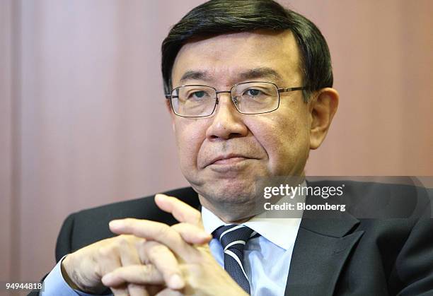 Tatsuo Tanaka, deputy president of Bank of Tokyo Mitsubishi UFJ, speaks during an interview in Tokyo, Japan, on Monday, Feb. 2, 2009. Mitsubishi UFJ...