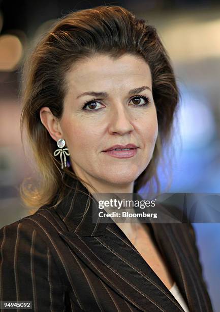 Violinist Anne-Sophie Mutter poses in New York, U.S., on Monday, Feb. 2, 2009. Mutter received the International Ernst von Siemens Music Prize in...