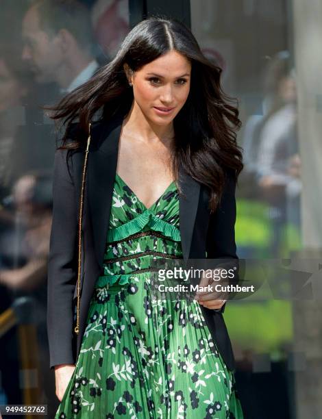 Meghan Markle attends the Invictus Games Reception at Australia House on April 21, 2018 in London, England.