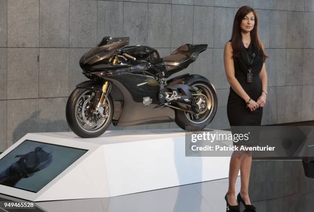 The most expensive bike at the price of one million dollars, the T12 by Massimo is displayed during the opening day of the Top Marques Monaco at the...