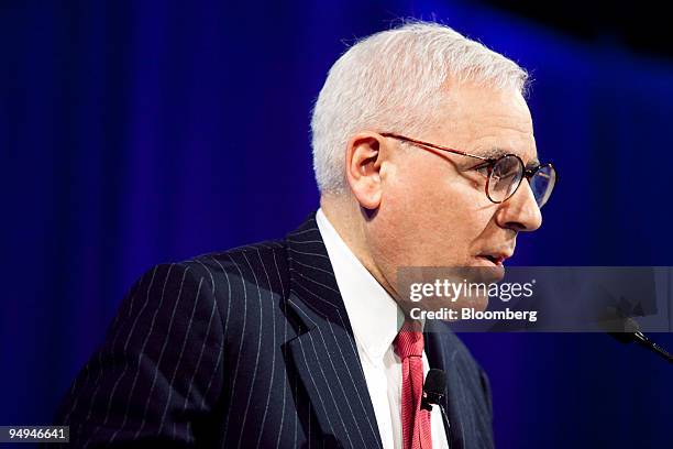 David Rubenstein, co-founder and managing director of The Carlyle Group, speaks at the DC Economic Club in Washington, D.C., U.S., on Tuesday, May...