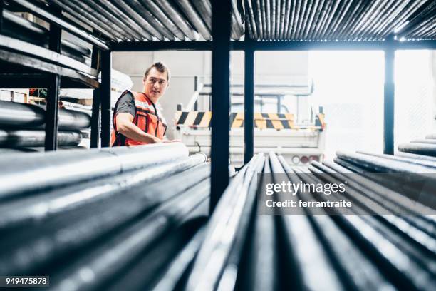 warehouse - steel tubing stock pictures, royalty-free photos & images