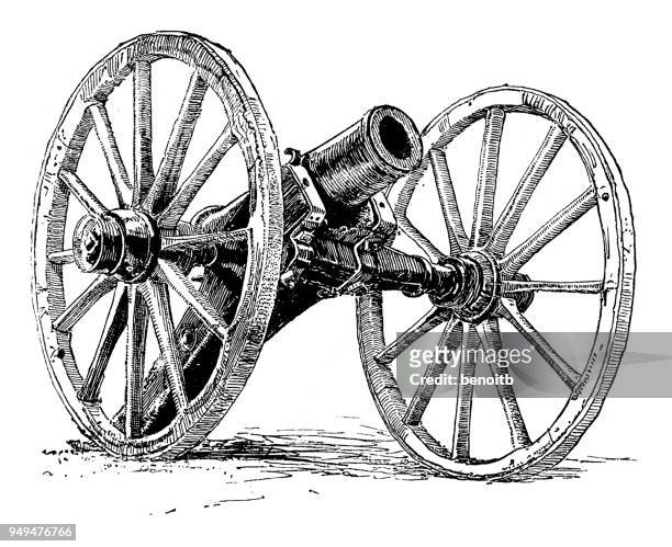 cannon - civil war stock illustrations