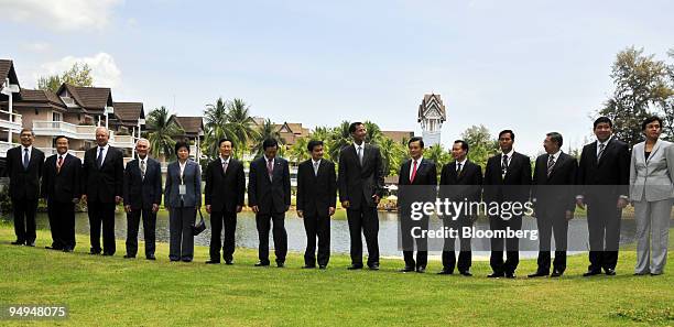 Officials at the Association of Southeast Asian Nations plus the three nations of China, South Korea and Japan finance ministers meeting gather for a...