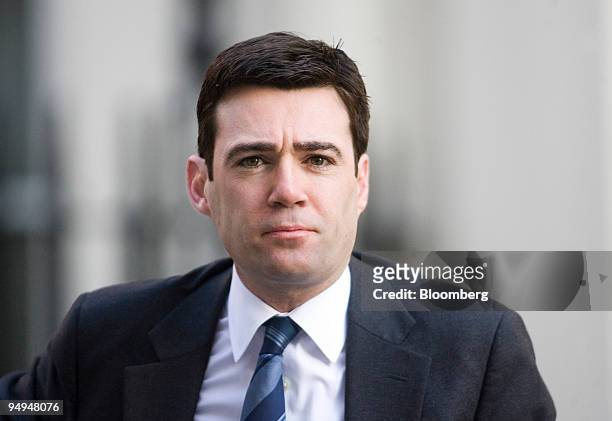 Andy Burnham, U.K. Culture secretary, arrives for the weekly cabinet meeting at 10 Downing Street, London, U.K., on Tuesday, March 24, 2009. The U.K....