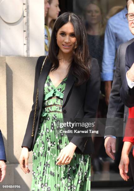 Meghan Markle attends the Invictus Games Reception at Australia House on April 21, 2018 in London, England.