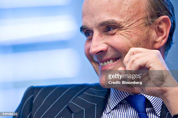 Edward "Ned" Kelly, chief financial officer of Citigroup Inc., smiles during an interview in New York, U.S., on Wednesday, June 10, 2009. Citigroup...