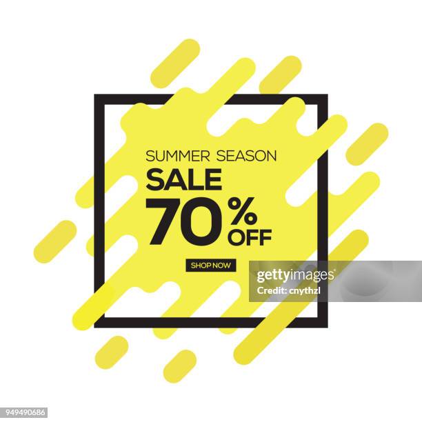 stockillustraties, clipart, cartoons en iconen met zomer verkoop banner - reclamebord commercieel bord