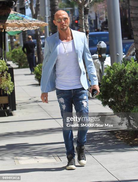 Luke Goss is seen on April 20, 2018 in Los Angeles, CA.
