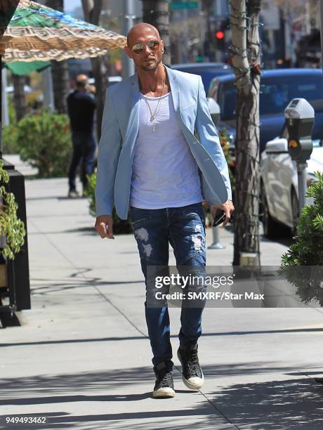 Luke Goss is seen on April 20, 2018 in Los Angeles, CA.