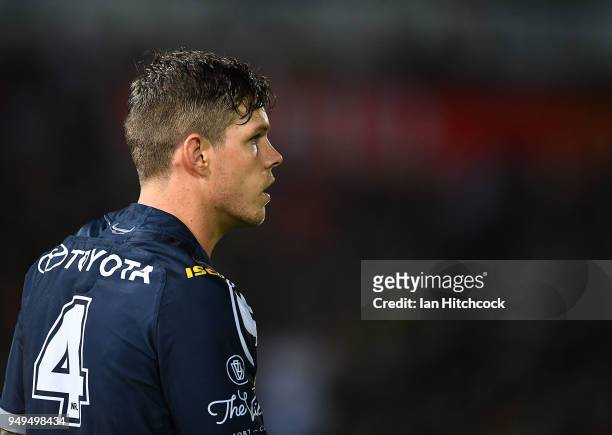 Ben Hampton of the Cowboys looks on during the round seven NRL match between the North Queensland Cowboys and the Gold Coast Titans at 1300SMILES...