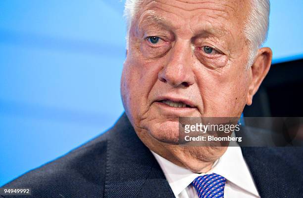Tommy Lasorda, former manager of the Los Angeles Dodgers and Baseball Hall of Famer, speaks following a television interview in New York, U.S., on...