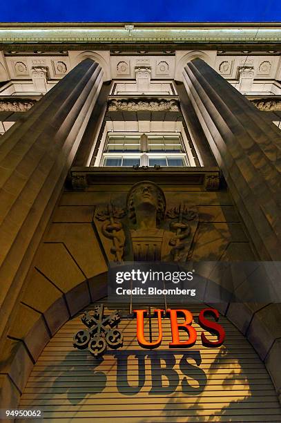 The UBS AG headquarters are seen on Paradeplatz in Zurich, Switzerland, on Friday, May 1, 2009. UBS AG, the European bank with the biggest writedowns...