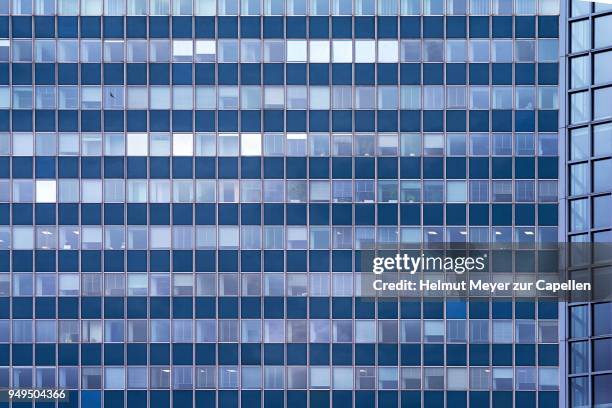 modern glass facade of an office building, erlangen, middle franconia, bavaria, germany - erlangen stock pictures, royalty-free photos & images