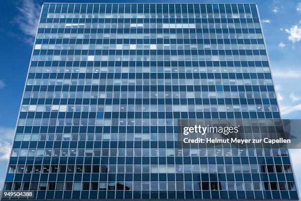 modern glass facade of an office building, erlangen, middle franconia, bavaria, germany - erlangen stock pictures, royalty-free photos & images