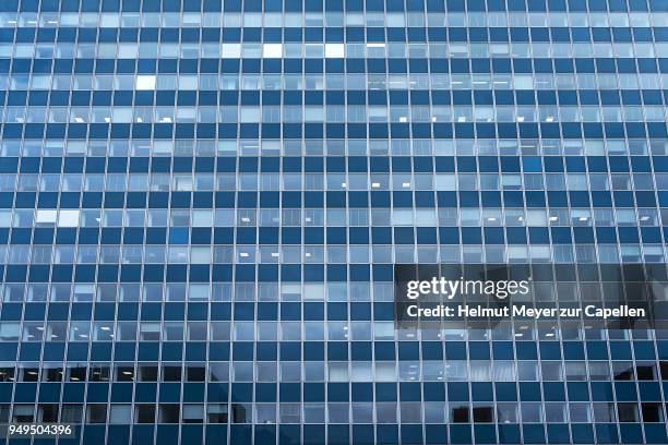 modern glass facade of an office building, erlangen, middle franconia, bavaria, germany - erlangen stock pictures, royalty-free photos & images