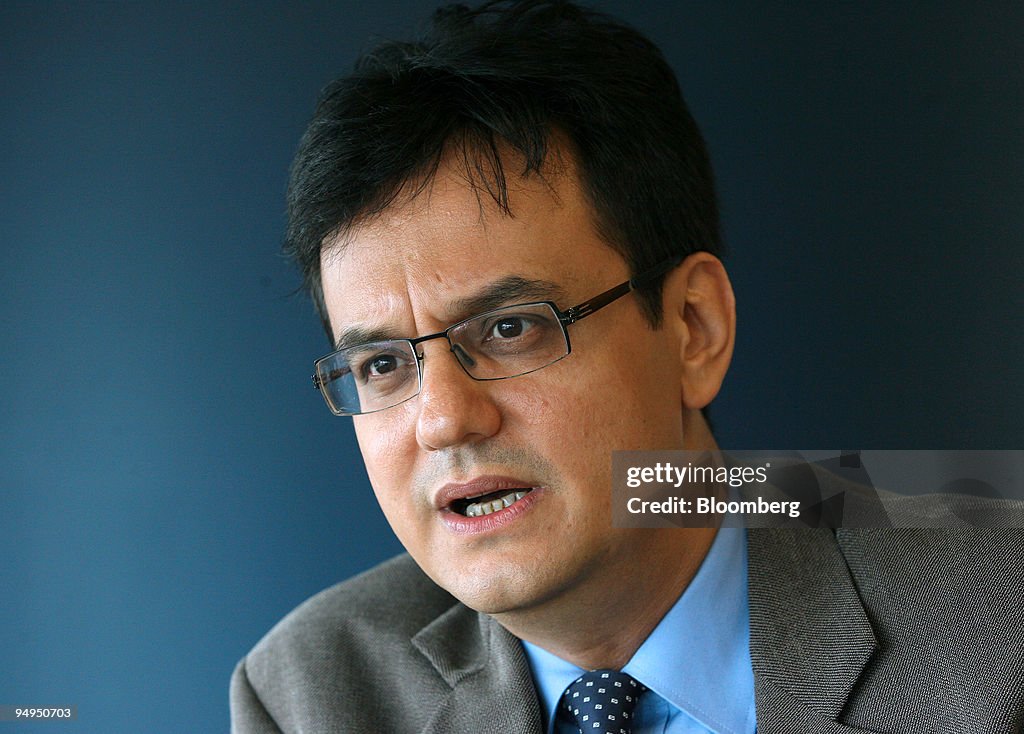 Mac Raslan Karim Raslan, political commentator, speaks during an interview in ...