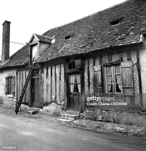 Maison de Fontaines-en-Sologne, dans le Loir-et-Cher, en France.