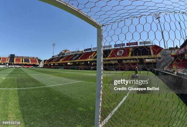 General view of Stadio Pino Zaccheria prior to the serie B match between Foggia Calcio and Bari FC at Stadio Pino Zaccheria on April 21, 2018 in...