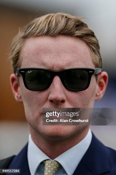 George Scott Raleigh George Scott poses at Newbury racecourse on April 21, 2018 in... Photo ...