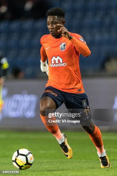 Eljero George Rinaldo Elia of Istanbul Medipol Basaksehir FK during the Turkish Spor Toto Super Lig football match between Medipol Basaksehir FK and...