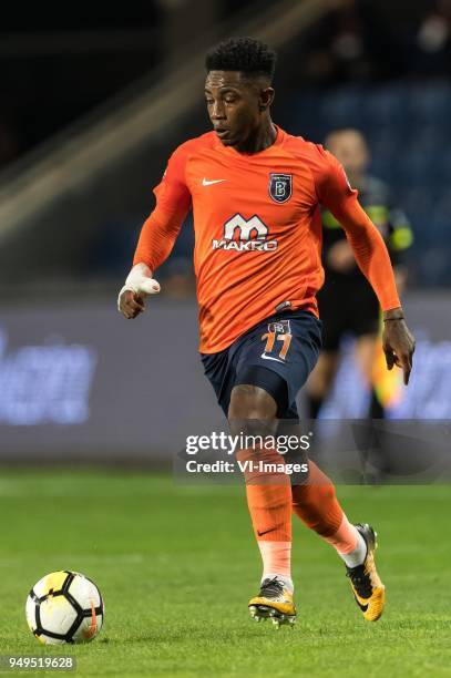 Eljero George Rinaldo Elia of Istanbul Medipol Basaksehir FK during the Turkish Spor Toto Super Lig football match between Medipol Basaksehir FK and...