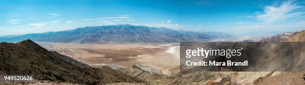 panorama from dantes view, viewpoint, death valley national park, panamint range behind, mojave desert, california, usa - panamint range stock pictures, royalty-free photos & images