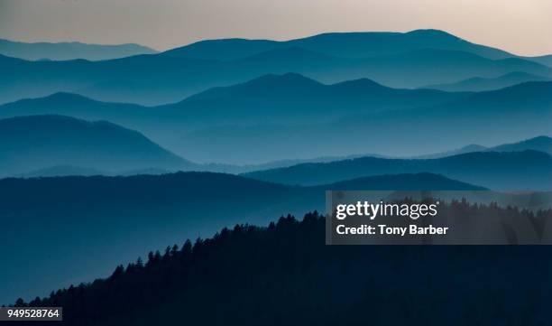 dressed in layers - clingman's dome stock pictures, royalty-free photos & images