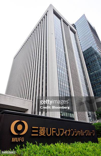 The Mitsubishi UFJ Financial Group Inc. Headquarters stand in Tokyo, Japan, on Tuesday, May 19, 2009. Mitsubishi UFJ Financial Group Inc., Japan's...