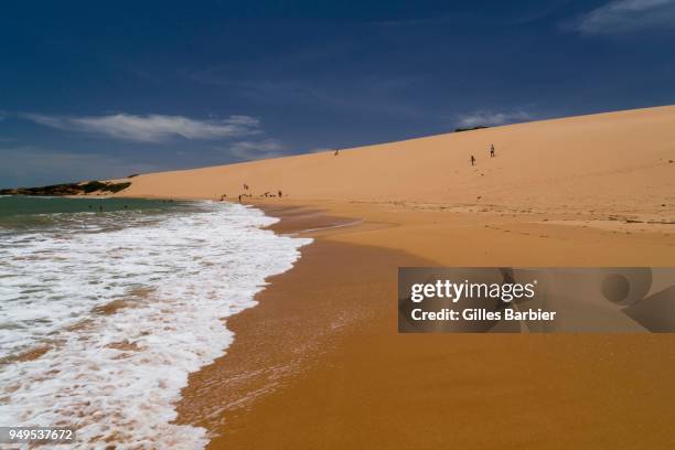beach, playa taroa, punta gallinas, la guajira, colombia - gallinas stock pictures, royalty-free photos & images