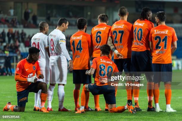 William de Amorim of Kayserispor, Eljero George Rinaldo Elia of Istanbul Medipol Basaksehir FK, Umut Bulut of Kayserispor, Arda Turan of Istanbul...