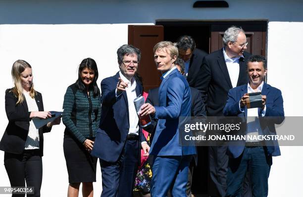 United States Ambassador to the United Nations Nikki Haley , France's Ambassador to the UN François Delattre , alternate representative of Sweden to...